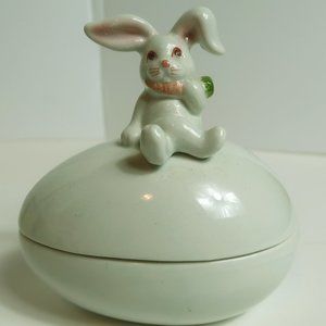 Vintage, Fitz and Floyd, Hand Painted Bunny